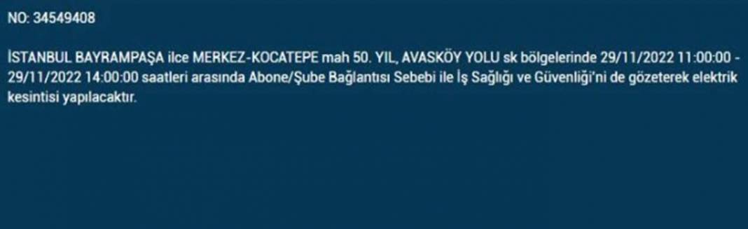 İstanbullular dikkat! BEDAŞ'tan yarın için elektrik kesintisi uyarısı! İşte 29 Kasım 2022 Salı günü elektrik kesintisi yaşanacak ilçe ve mahalleler... 18