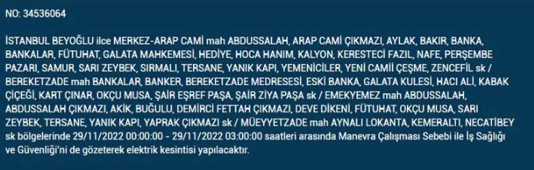 İstanbullular dikkat! BEDAŞ'tan yarın için elektrik kesintisi uyarısı! İşte 29 Kasım 2022 Salı günü elektrik kesintisi yaşanacak ilçe ve mahalleler... 13