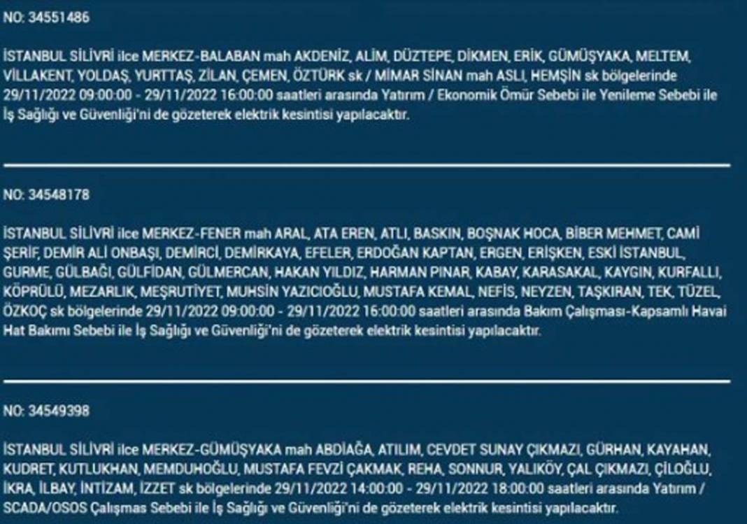 İstanbullular dikkat! BEDAŞ'tan yarın için elektrik kesintisi uyarısı! İşte 29 Kasım 2022 Salı günü elektrik kesintisi yaşanacak ilçe ve mahalleler... 7