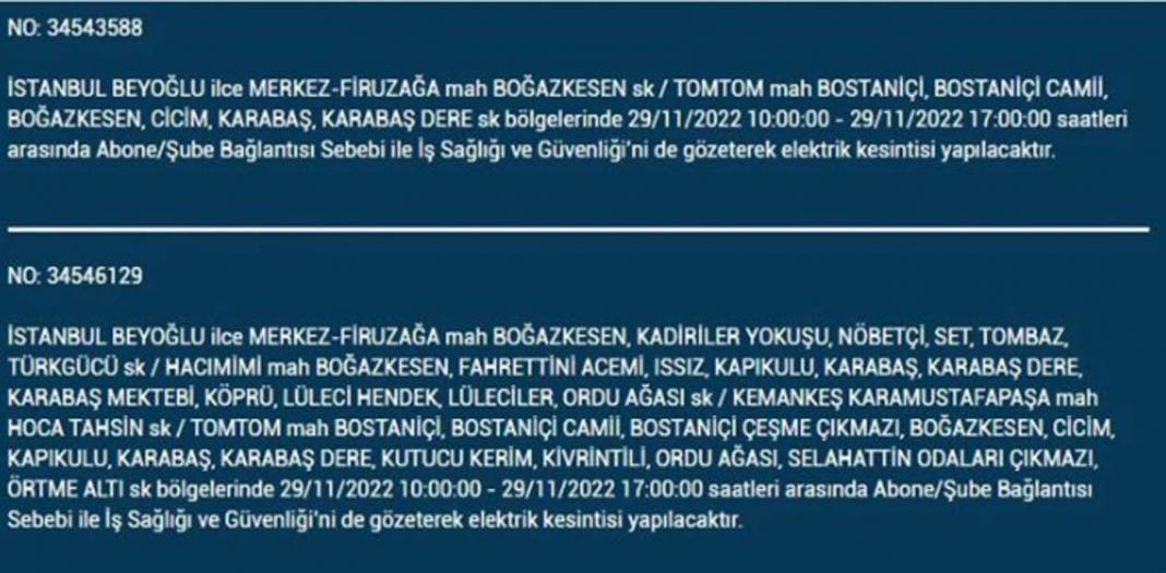 İstanbullular dikkat! BEDAŞ'tan yarın için elektrik kesintisi uyarısı! İşte 29 Kasım 2022 Salı günü elektrik kesintisi yaşanacak ilçe ve mahalleler... 4