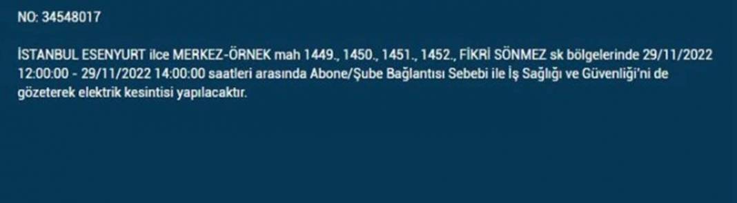 İstanbullular dikkat! BEDAŞ'tan yarın için elektrik kesintisi uyarısı! İşte 29 Kasım 2022 Salı günü elektrik kesintisi yaşanacak ilçe ve mahalleler... 6