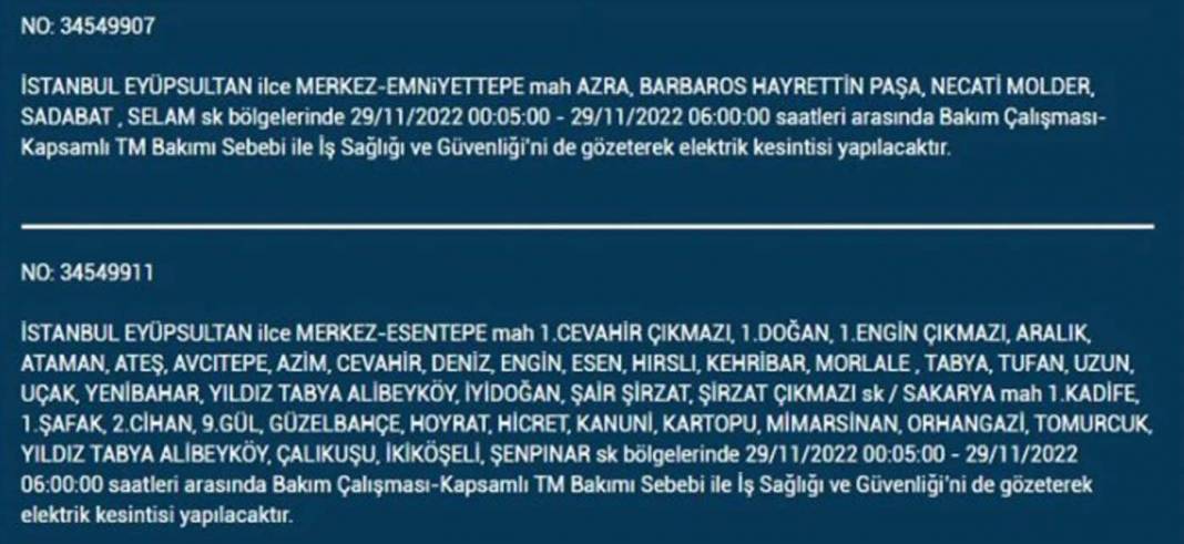 İstanbullular dikkat! BEDAŞ'tan yarın için elektrik kesintisi uyarısı! İşte 29 Kasım 2022 Salı günü elektrik kesintisi yaşanacak ilçe ve mahalleler... 2