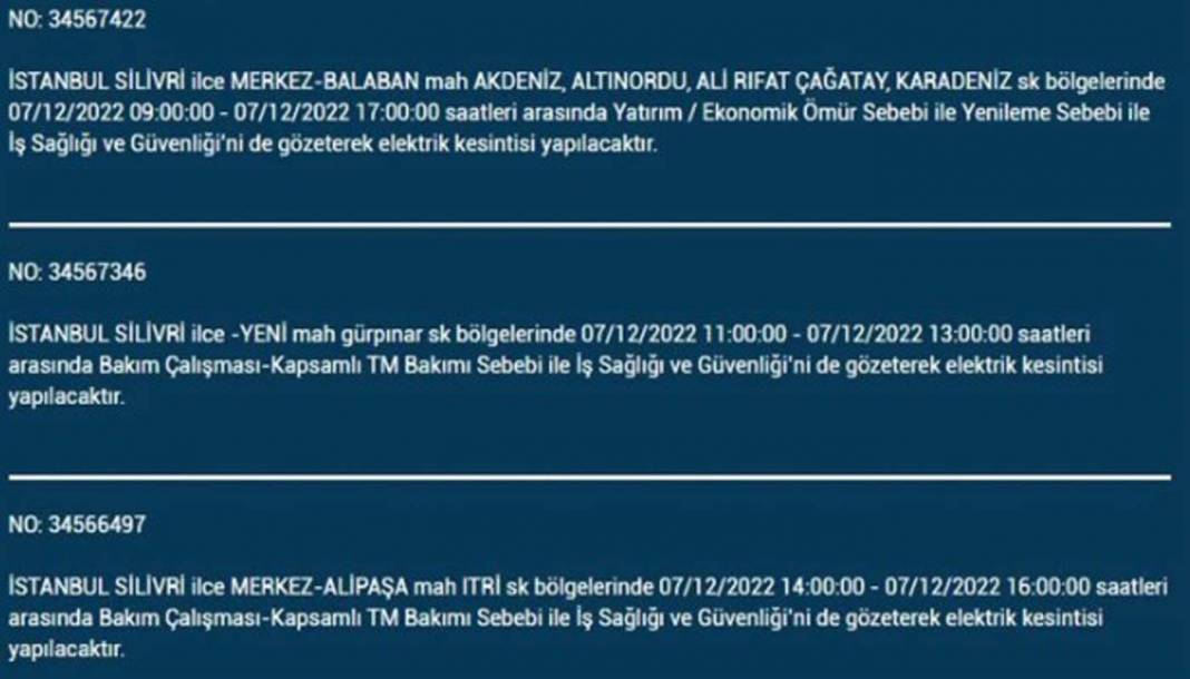 BEDAŞ'tan İstanbullulara planlı elektrik kesintisi uyarısı! İşte kesintiden etkilenecek ilçe ve mahalleler... 18