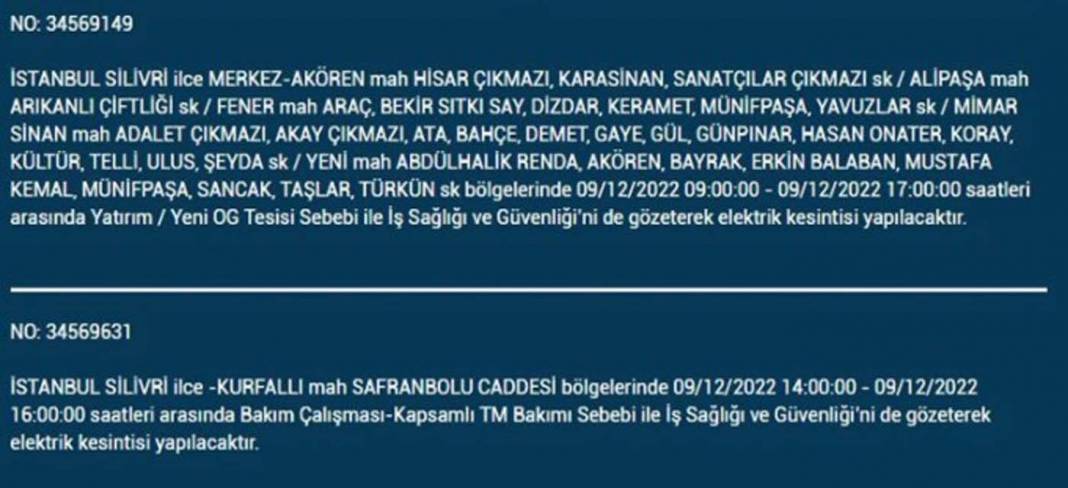 İstanbullular dikkat! BEDAŞ'tan planlı elektrik kesintisi uyarısı! İşte elektrikleri kesilecek ilçe ve mahalleler... 15