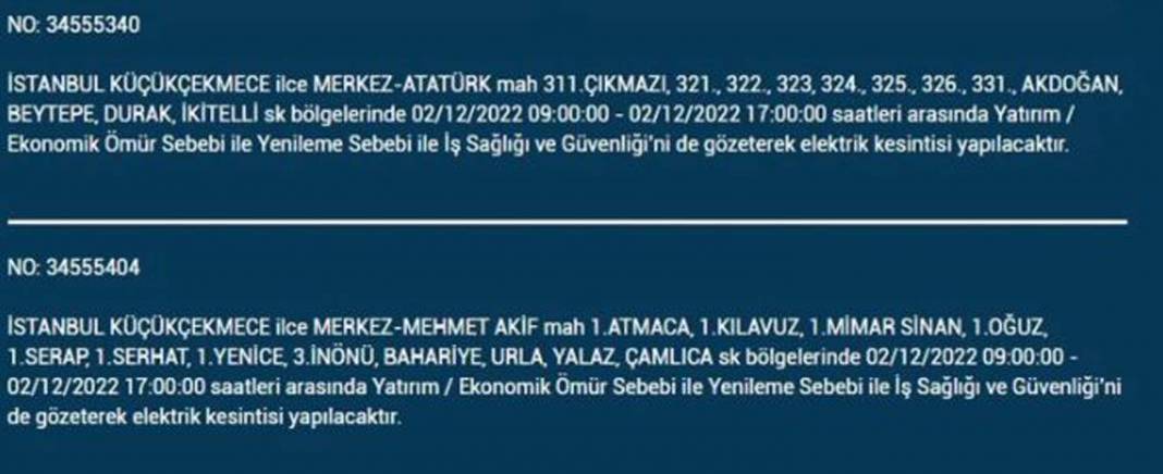 Avrupa yakasında oturan İstanbullular dikkat! BEDAŞ'tan yarın için elektrik kesintisi uyarısı! İşte elektrikleri kesilecek ilçe ve mahalleler... 15