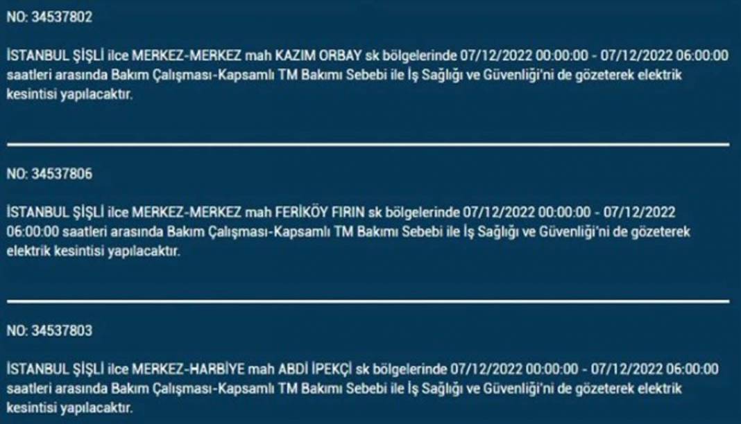 BEDAŞ'tan İstanbullulara planlı elektrik kesintisi uyarısı! İşte kesintiden etkilenecek ilçe ve mahalleler... 16