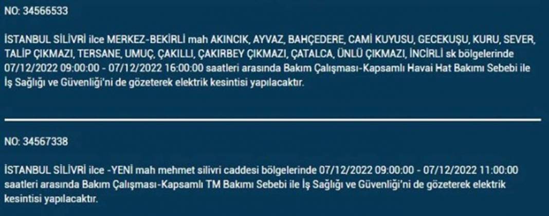 BEDAŞ'tan İstanbullulara planlı elektrik kesintisi uyarısı! İşte kesintiden etkilenecek ilçe ve mahalleler... 27