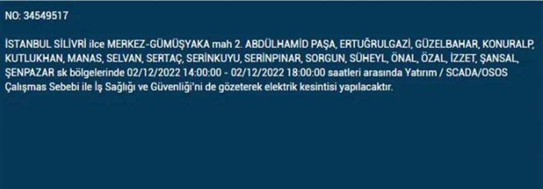 Avrupa yakasında oturan İstanbullular dikkat! BEDAŞ'tan yarın için elektrik kesintisi uyarısı! İşte elektrikleri kesilecek ilçe ve mahalleler... 22