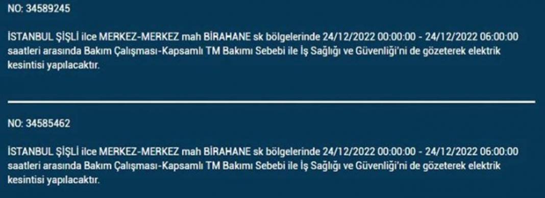 Yarın İstanbulluların elektrikleri kesilecek! İşte planlı elektrik kesintisinden etkilenecek ilçe ve mahalleler... 21