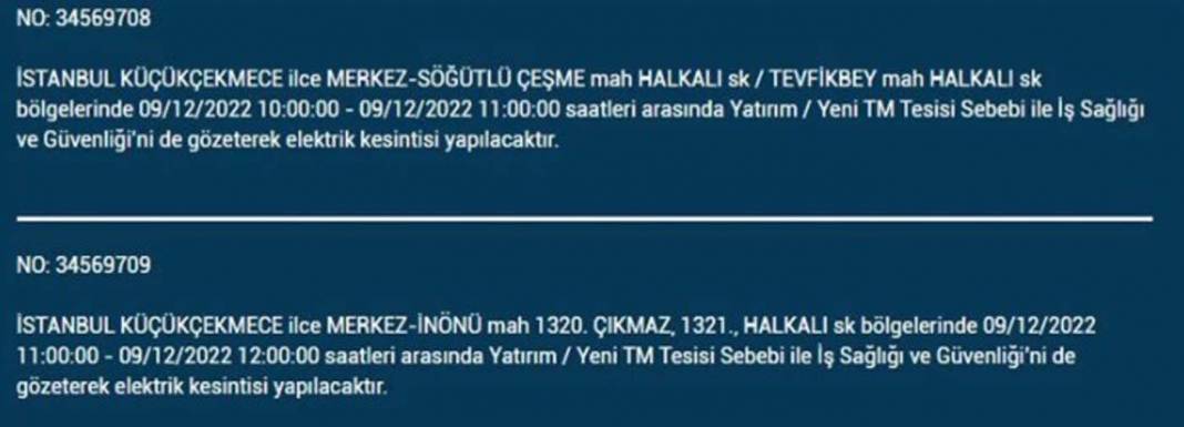 İstanbullular dikkat! BEDAŞ'tan planlı elektrik kesintisi uyarısı! İşte elektrikleri kesilecek ilçe ve mahalleler... 14