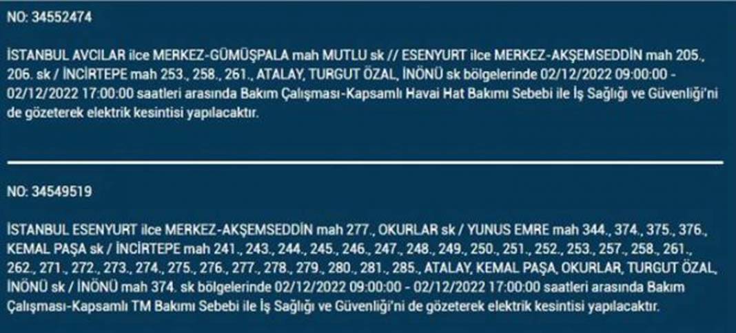 Avrupa yakasında oturan İstanbullular dikkat! BEDAŞ'tan yarın için elektrik kesintisi uyarısı! İşte elektrikleri kesilecek ilçe ve mahalleler... 14