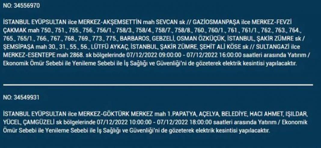 BEDAŞ'tan İstanbullulara planlı elektrik kesintisi uyarısı! İşte kesintiden etkilenecek ilçe ve mahalleler... 21