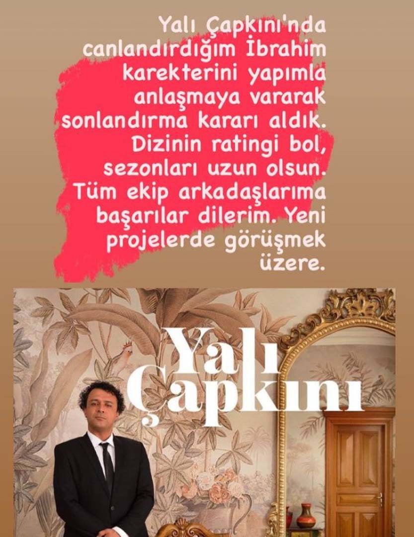 Yalı Çapkını dizisinde şok ayrılık! O oyuncu diziye veda ettiğini açıkladı! 3