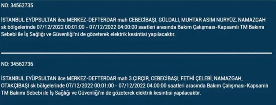 BEDAŞ'tan İstanbullulara planlı elektrik kesintisi uyarısı! İşte kesintiden etkilenecek ilçe ve mahalleler... 4