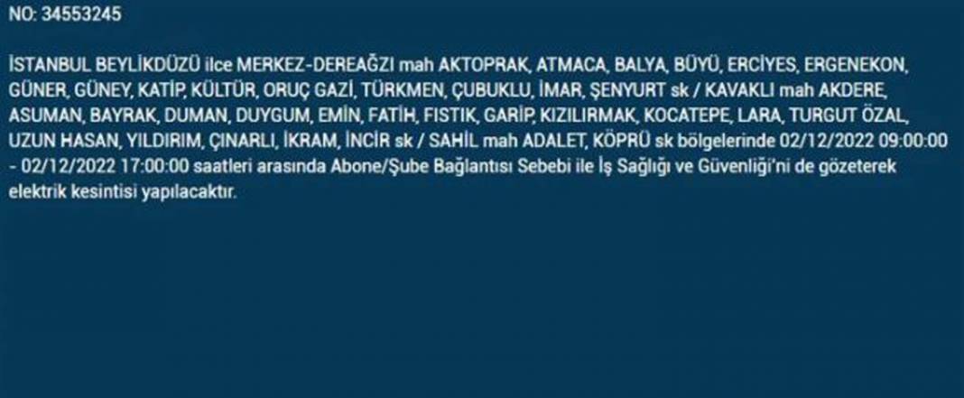 Avrupa yakasında oturan İstanbullular dikkat! BEDAŞ'tan yarın için elektrik kesintisi uyarısı! İşte elektrikleri kesilecek ilçe ve mahalleler... 3