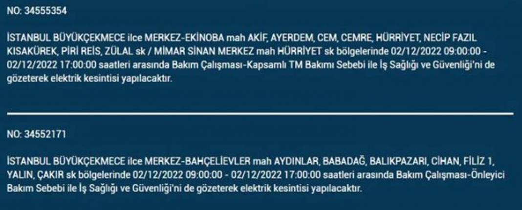 Avrupa yakasında oturan İstanbullular dikkat! BEDAŞ'tan yarın için elektrik kesintisi uyarısı! İşte elektrikleri kesilecek ilçe ve mahalleler... 2