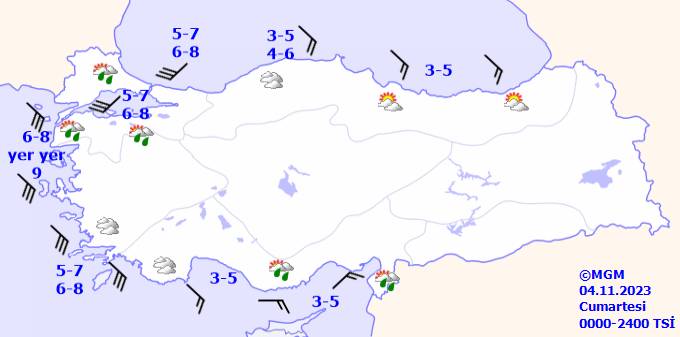 Bu gün hava durumu nasıl olacak? Meteorolojiden o bölgelere kuvvetli rüzgar uyarısı! 4 Kasım Cumartesi ülke geneli hava durumu 4