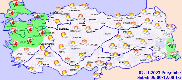 Meteoroloji'den o bölgeler için kuvvetli yağış uyarısı! 2 Kasım Perşembe bu gün hava durumu nasıl olacak? 2