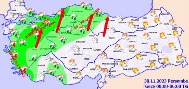 Meteorolojiden kuvvetli yağış ve fırtına uyarısı! Bu gün hava durumu nasıl olacak? 29 Kasım Çarşamba hava durumu 3