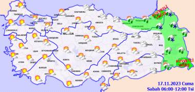 Bu gün hava durumu nasıl olacak, yağmur yağacak mı, sıcaklıklar ne kadar olacak? 17 Kasım Cuma hava durumu 1