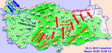 Meteorolojiden İstanbul dahil bir çok il için sarı ve turuncu kod uyarısı!  Kar şiddetli yağış fırtına, İşte 19 Kasım Pazar hava durumu 1