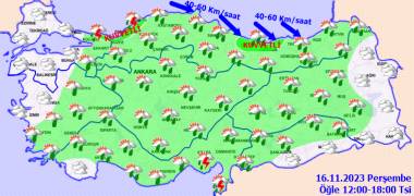 Meteorolojiden uyarı! Bu gün hava durumu nasıl olacak, yağmur var mı? 16 Kasım Perşembe hava durumu ve sıcaklıkları 2