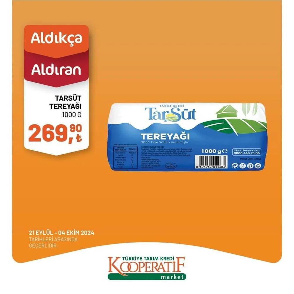 Tarım Kredi Kooperatif Marketleri, Eylül ayına özel indirimli ürün listesini yayınladı: 21 Eylül-4 Ekim 2024 Tarım Kredi Market indirimleri 9