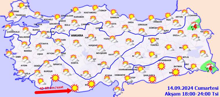 Meteoroloji açıkladı! 15 Eylül Pazar, ülke geneli hava durumu nasıl olacak, yağmur yağacak mı, sıcaklıklar ne kadar olacak 6