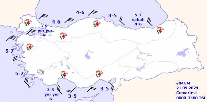 Meteoroloji 13 ili uyardı! Kuvvetli sağanak yağış geliyor: 21 Eylül 2024 hava durumu ve sıcaklıkları 10