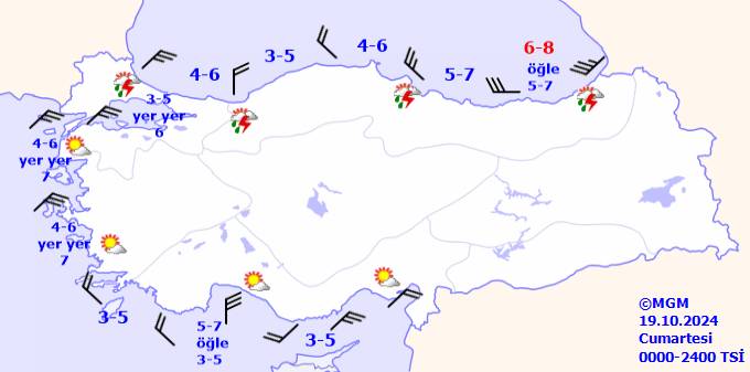 Meteoroloji açıkladı! Marmara, Batı Karadeniz, Doğu Karadeniz bölgeleri dikkat! 19 Ekim 2024 hava durumu ve sıcaklıkları 10