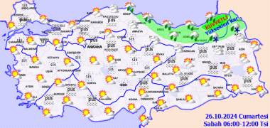 Meteorolojiden uyarı!  Doğu Karadeniz bölgesi kuvvetli yağışlara dikkat! 26 Ekim Cumartesi hava durumu nasıl olacak? 8