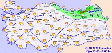 Meteorolojiden uyarı!  Doğu Karadeniz bölgesi kuvvetli yağışlara dikkat! 26 Ekim Cumartesi hava durumu nasıl olacak? 7