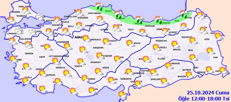 Planlarını yapanlar dikkat! Meteorolojiden uyarı! pus, sis, yağmur, kar... 25 Ekim 2024 Cuma hava durumu 7