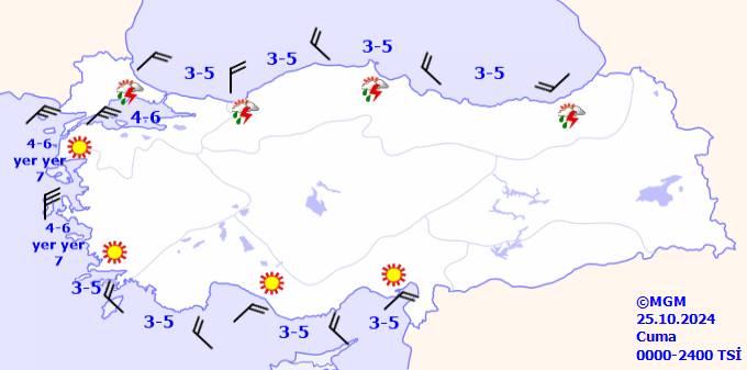 Planlarını yapanlar dikkat! Meteorolojiden uyarı! pus, sis, yağmur, kar... 25 Ekim 2024 Cuma hava durumu 10