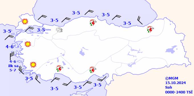 Meteoroloji açıkladı! Bugün hava durumu nasıl olacak, sıcaklıklar ne kadar olacak, yağmur yağacak mı? (15 Ekim 2024 Pazartesi) 11