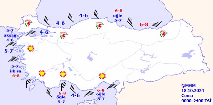 Sel ve Su baskınlarına dikkat! Meteoroloji kuvvetli yağış nedeniyle o bölgeyi uyardı! 18 Ekim 2024 hava durumu 10