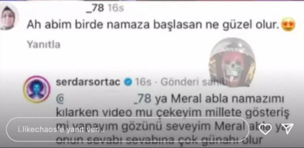 Serdar Ortaç “Namaza başlasan keşke” diyen takipçisine verdiği yanıt olay oldu! 5