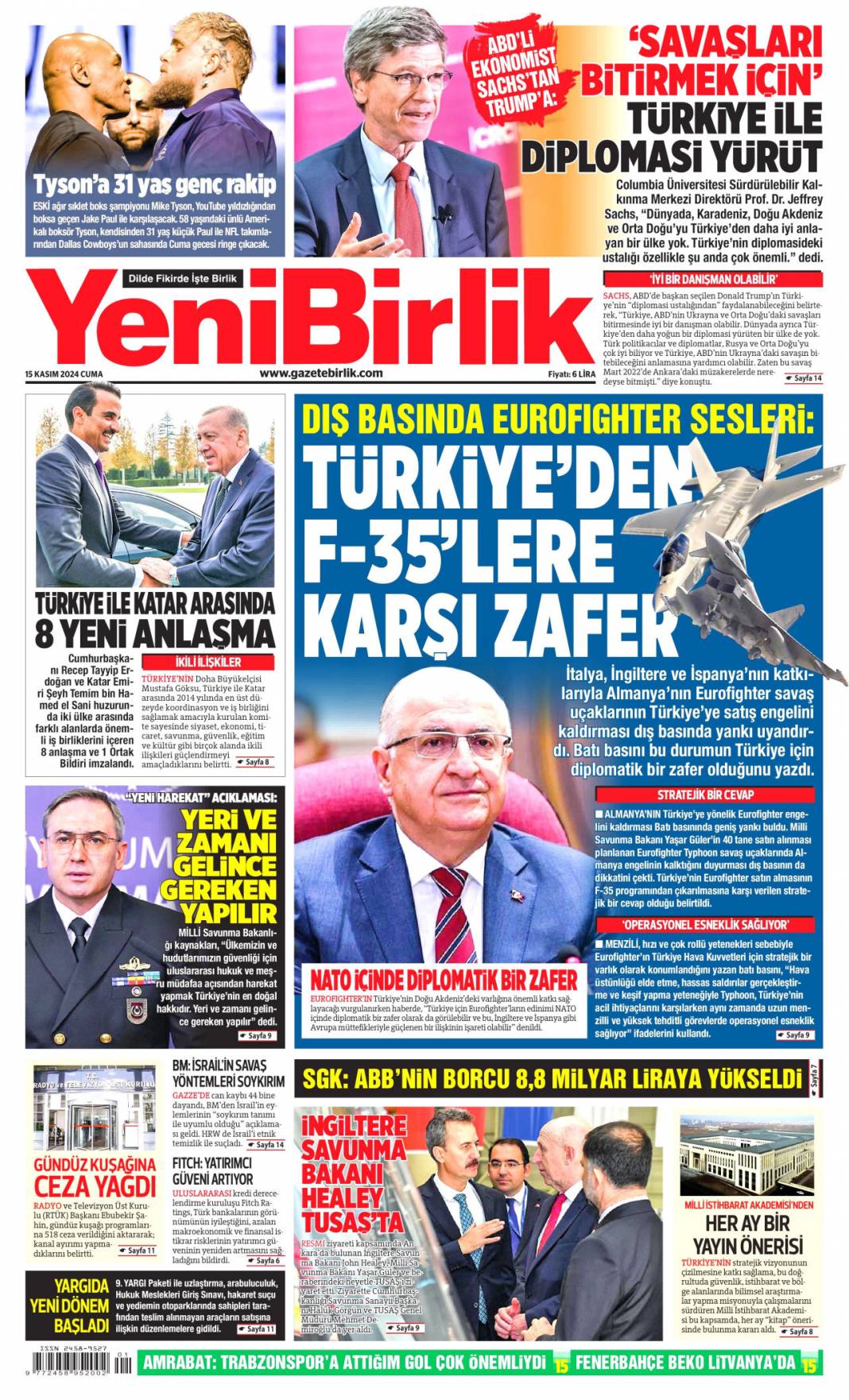 AIDS'li çocuk alarmı! Ayper hocadan şok sözler: 15 Kasım 2024 Cuma gazete manşetleri 16