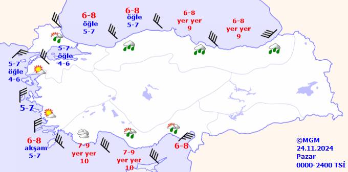 Bugün hava durumu nasıl, kar yağacak mı, sıcaklıklar ne kadar olacak? 24 Kasım 2024 hava durumu ve sıcaklıkları 10