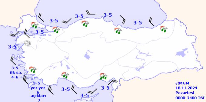 Meteoroloji açıkladı! Hava daha da soğuyor kuvvetli sağanak ve kar yağışı geliyor! 18 Kasım il il hava durumu tahminleri 10