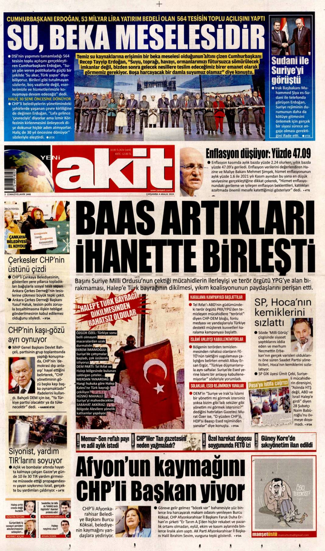 Bakanlık harekete geçti! 'Asgari' fırsatçıya sıkı takip: 4 Aralık 2024 Çarşamba gazete manşetleri 10