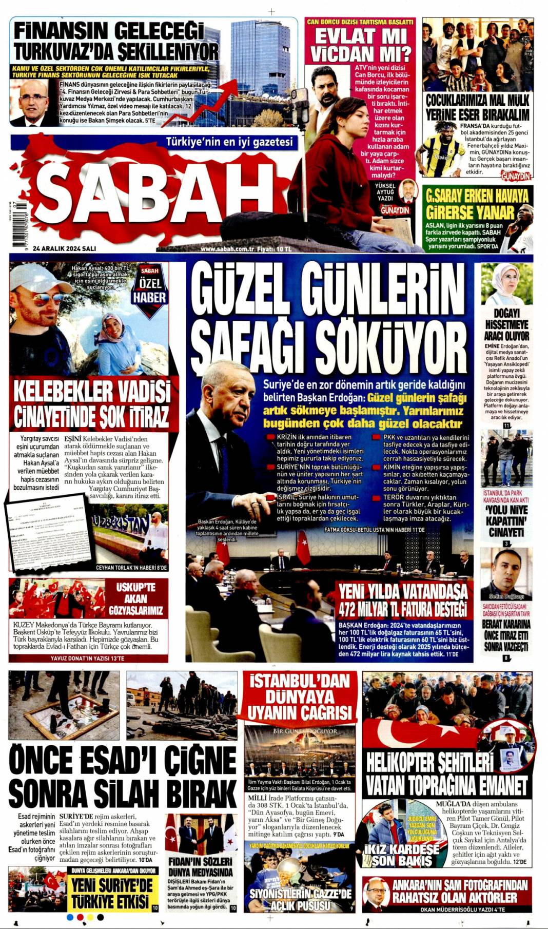 Güzel günlerin şafağı söküyor! 24 Aralık 2024 gazete manşetleri 1