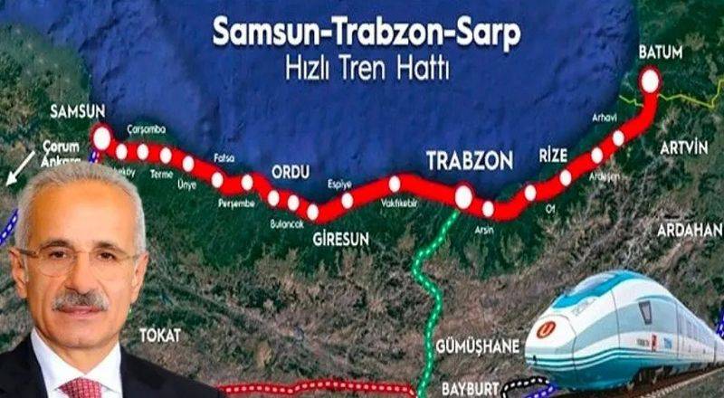 Bakan Uraloğlu başladık diye müjdeyi verdi! Ankara'dan Samsun, Sarp'a kadar gidecek olan demir yolu projesine başlandı 2