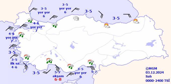 Sel, su baskınlarına dikkat! Meteorolojiden 4 il için sarı kod uyarısı! 3 Aralık 2024 Salı hava durumu ve sıcaklıkları 10