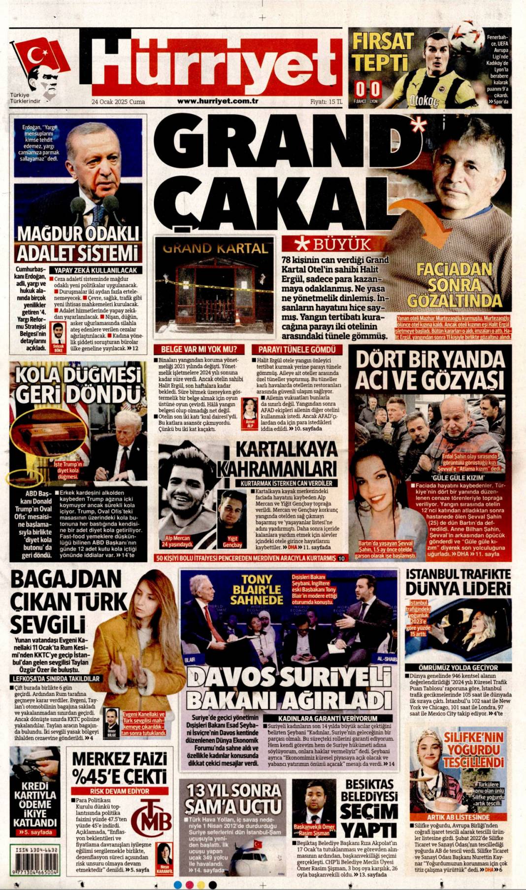 'İtfaiye aracını sattı makam aracı aldı' | 24 Ocak Cuma gazete manşetleri 2