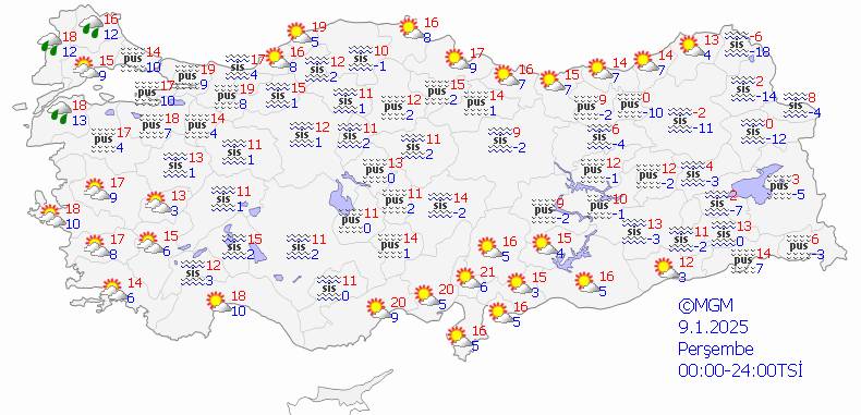 Bugün hava durumu nasıl olacak? Güneşli havaya aldanmayın, don ve buzlanmaya dikkat! 8 Ocak hava durumu 6