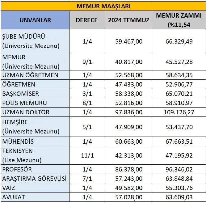 Emekli ve memur zammı belli oldu! Kim ne kadar alacak? İşte 2025 maaşları: Polis, Öğretmen, engelli, yaşlı aylığı... 8