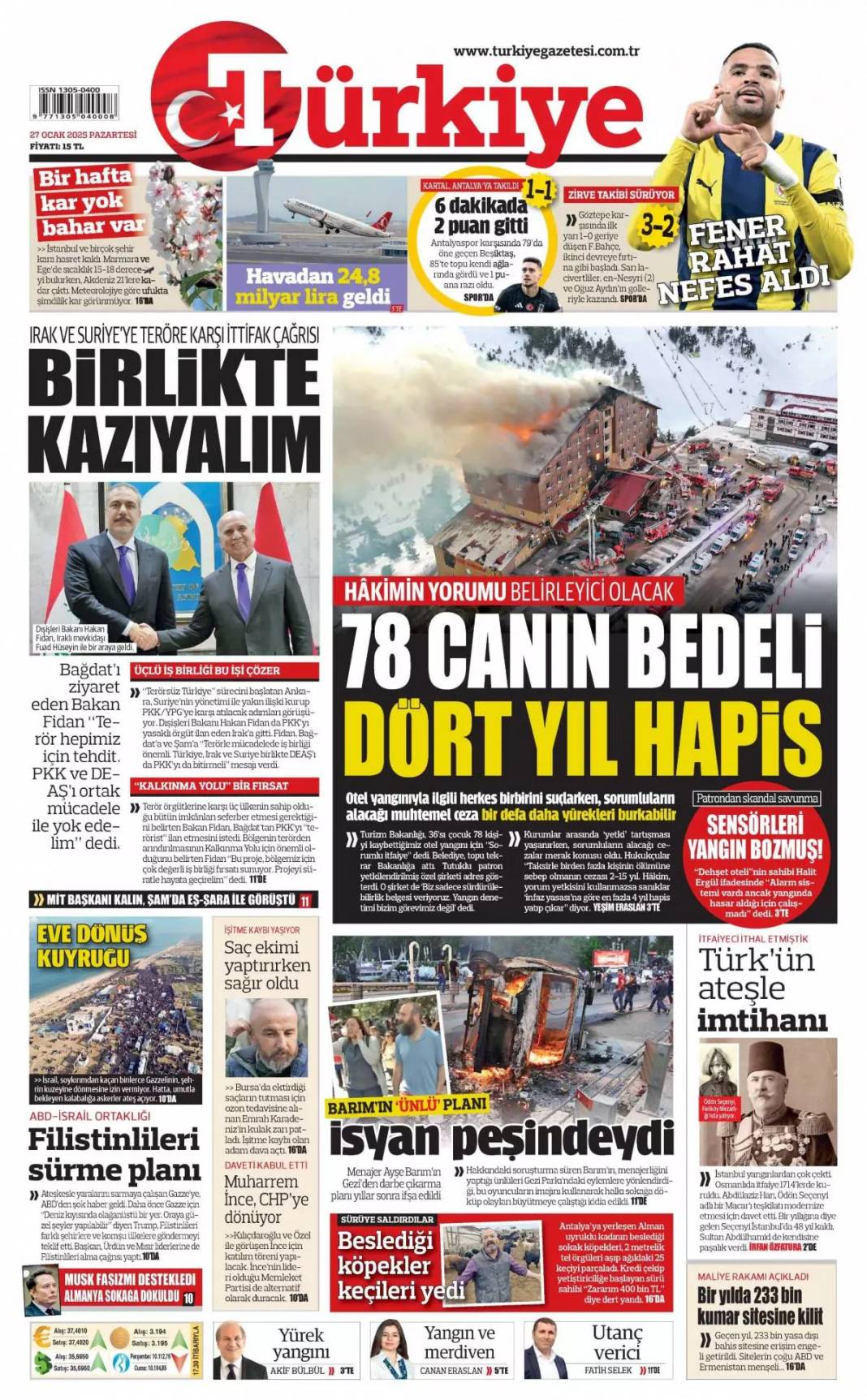 Liyakat gitti, felaket geldi: 27 Ocak Pazartesi, gazete manşetleri... 2