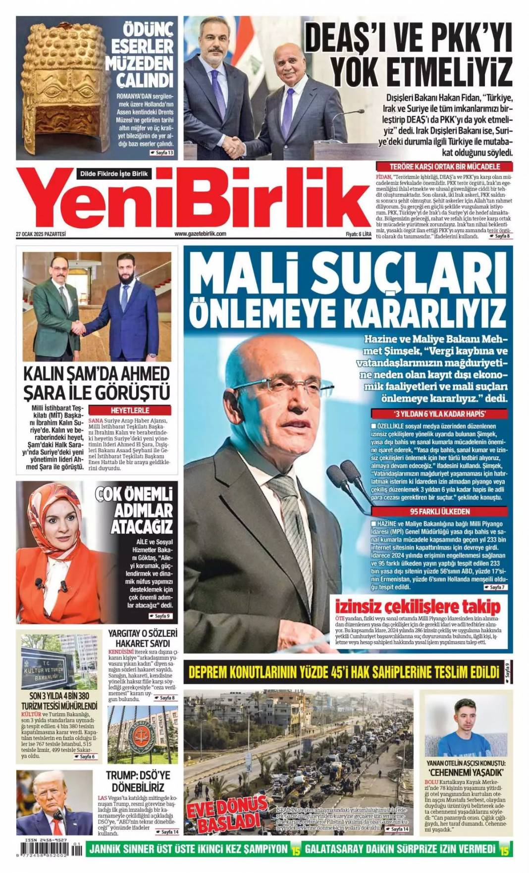 Liyakat gitti, felaket geldi: 27 Ocak Pazartesi, gazete manşetleri... 10