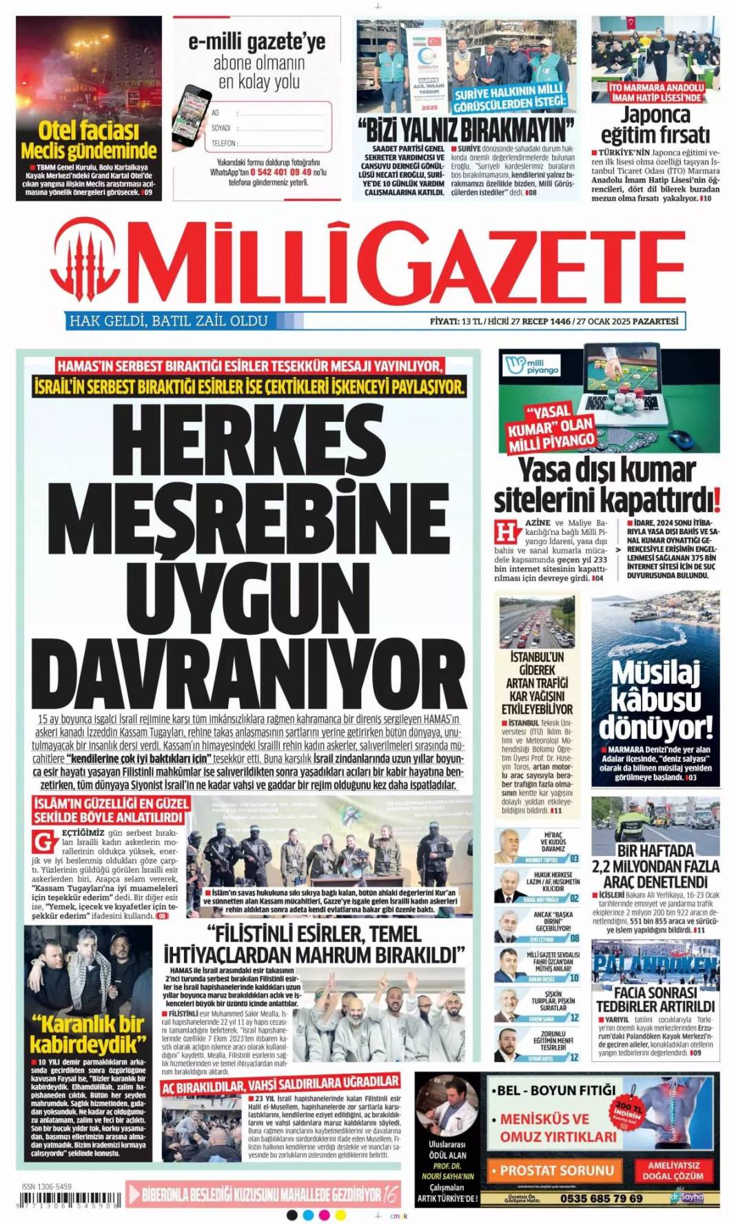 Liyakat gitti, felaket geldi: 27 Ocak Pazartesi, gazete manşetleri... 11
